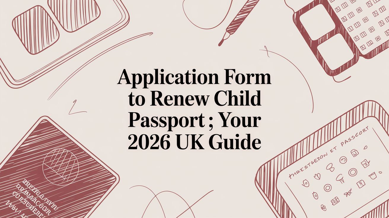 Application Form to Renew Child Passport: Your 2026 UK Guide